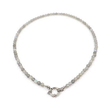 Necklace labradorite silver