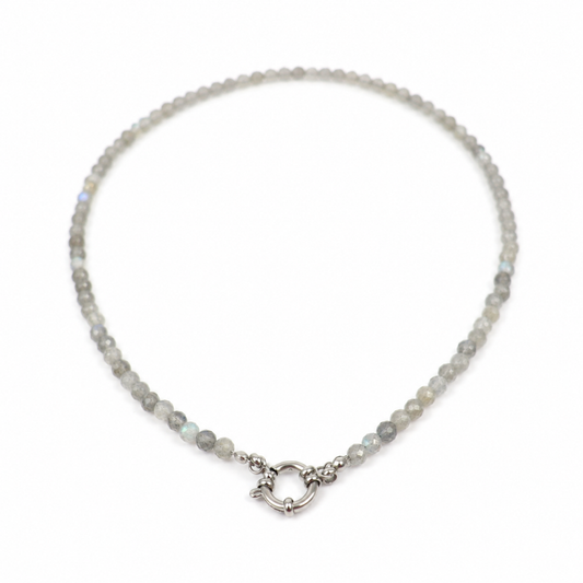 Necklace labradorite silver