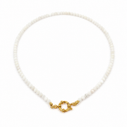 Moonstone gold necklace