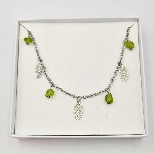 Ketting peridot zilver