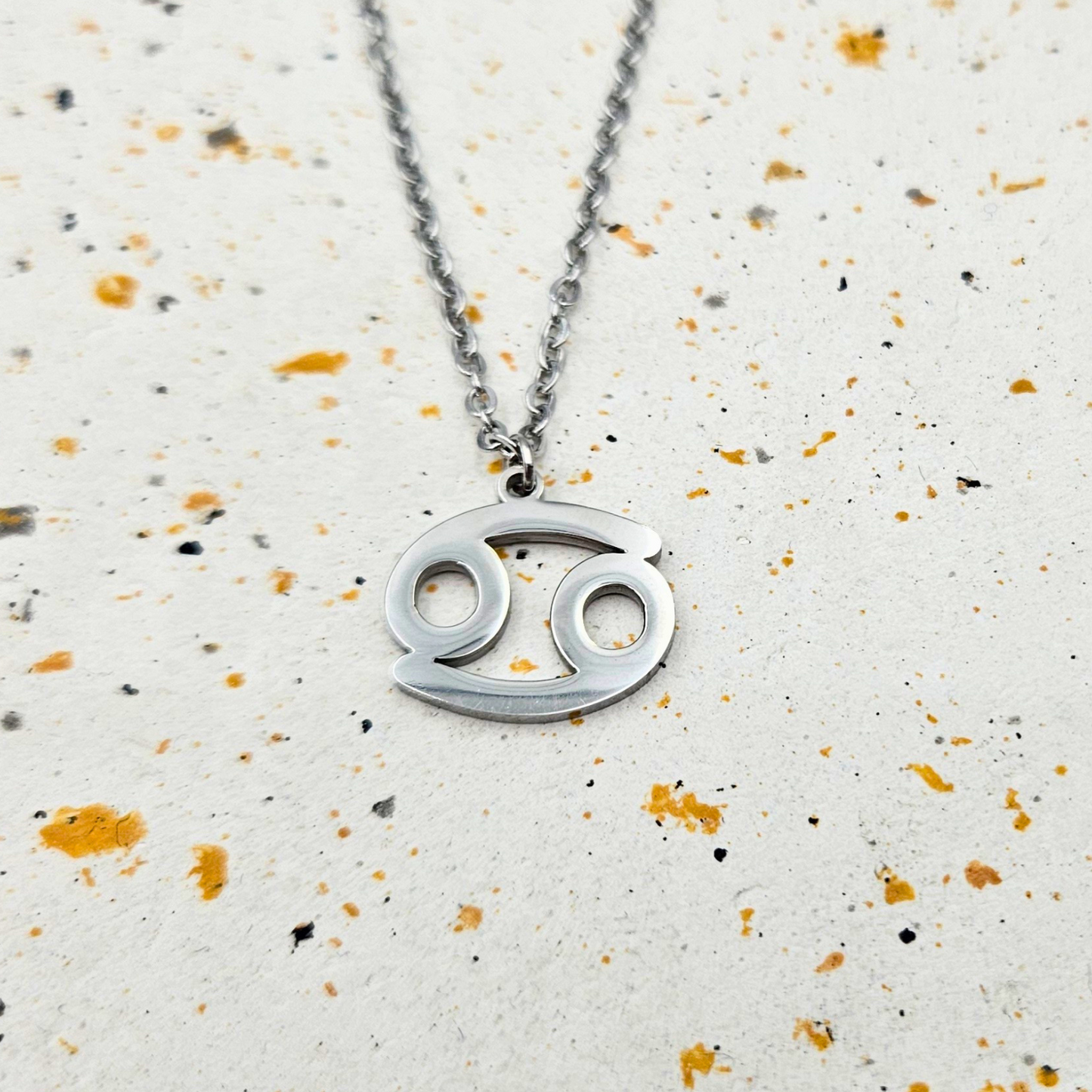 Ketting gemaakt van stainless steel met sterrenbeeld kreeft