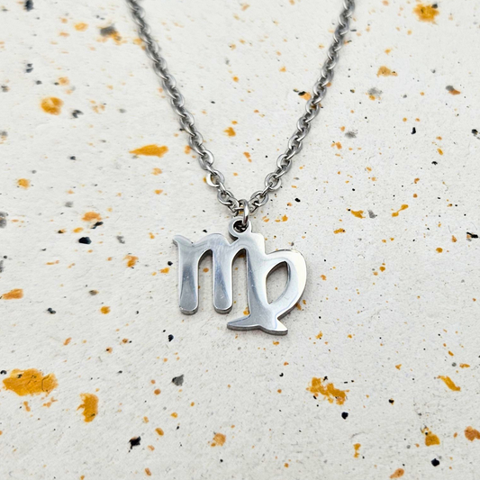 Ketting gemaakt van stainless steel met sterrenbeeld maagd