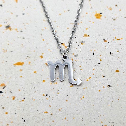Ketting gemaakt van stainless steel met sterrenbeeld schorpioen