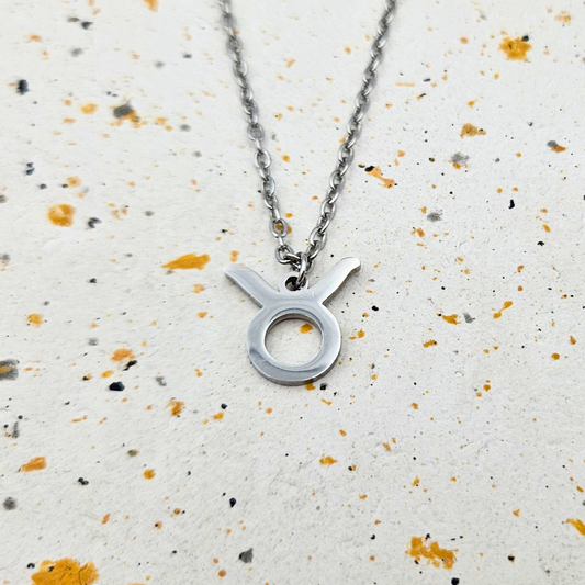 Ketting gemaakt van stainless steel met sterrenbeeld stier