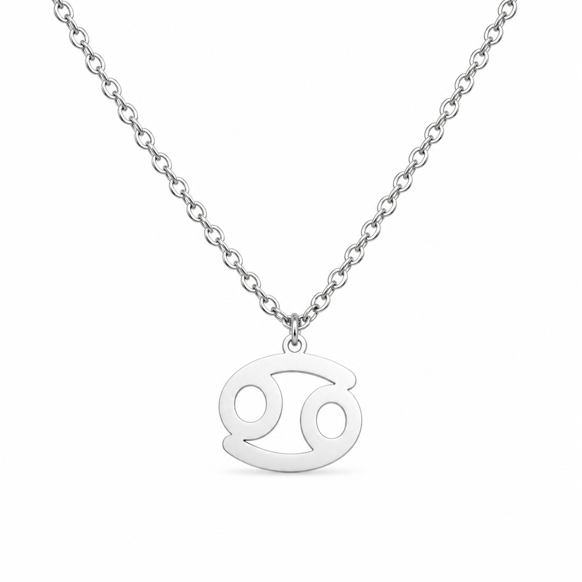 Ketting van stainless steel met het symbool van het sterrenbeeld kreeft