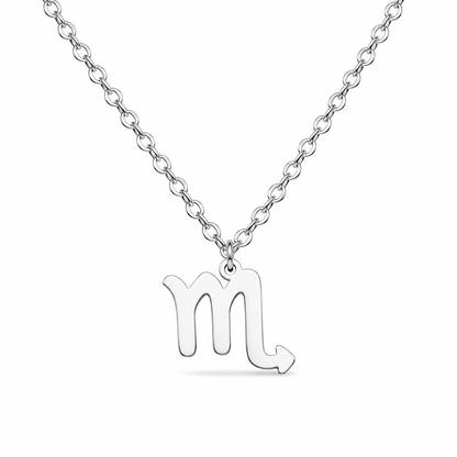 Ketting gemaakt van stainless steel met het symbool van het sterrenbeeld schorpioen
