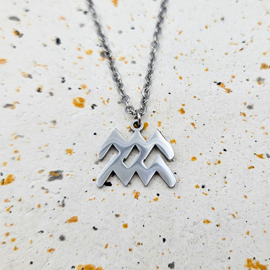 Ketting gemaakt van stainless steel met sterrenbeeld waterman