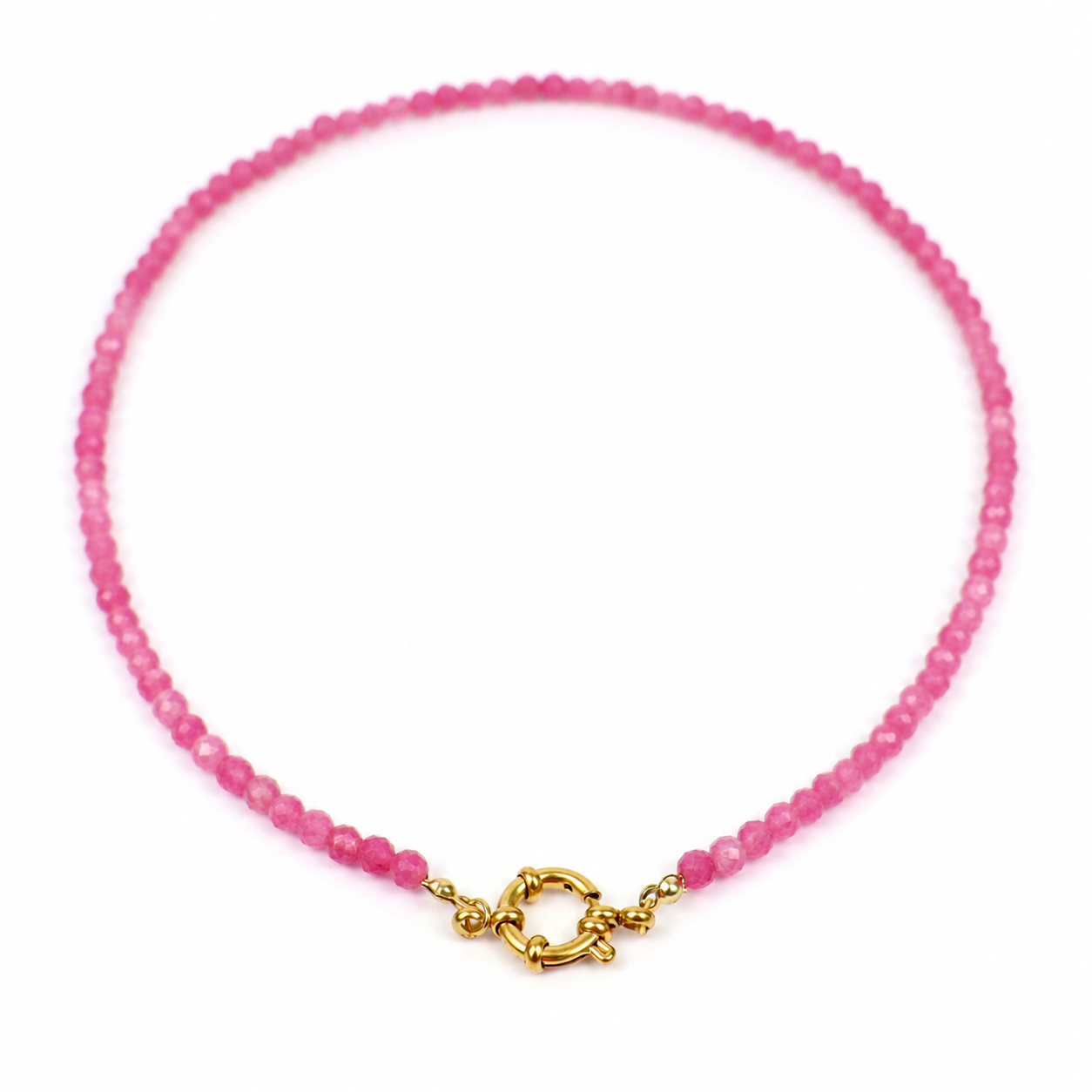 Ketting toermalijn goud