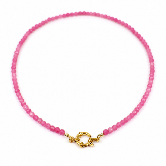 Ketting toermalijn goud