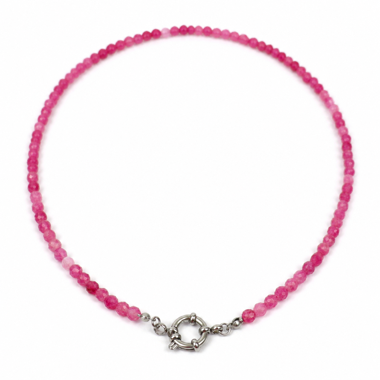 Ketting toermalijn zilver