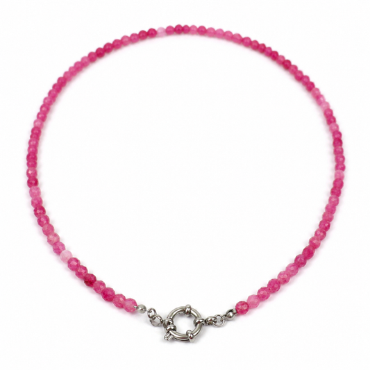Ketting toermalijn zilver