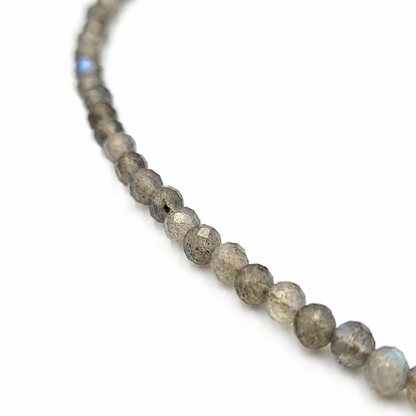 Necklace labradorite gold