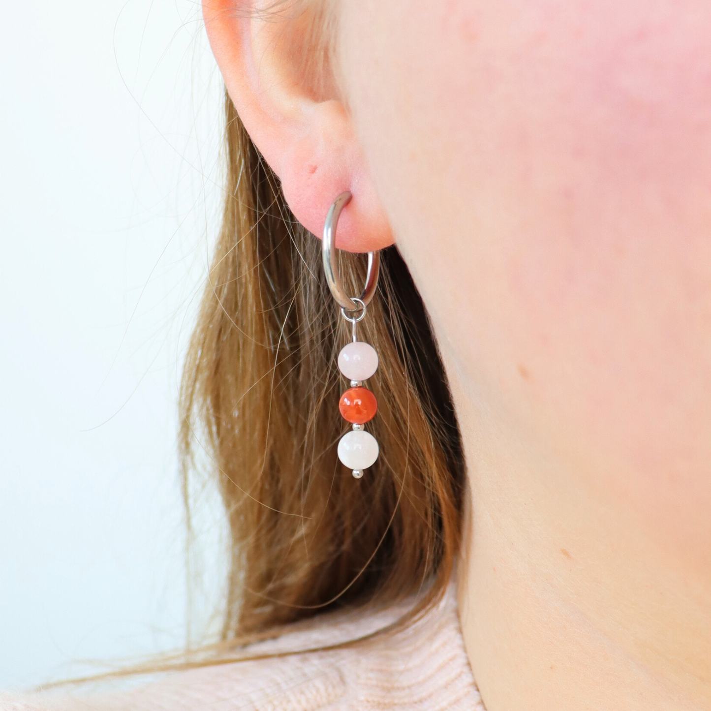Cancer zodiac sign earrings silver