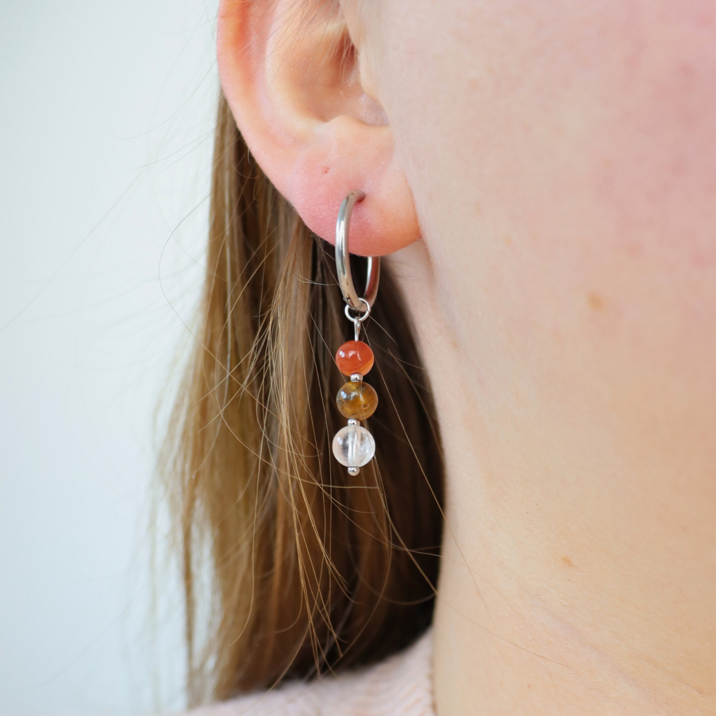 Leo zodiac sign earrings silver