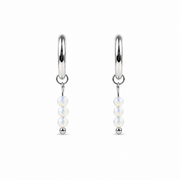 Silver opalite earrings