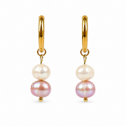 Earrings pearls gold