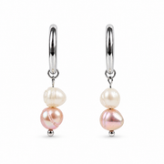 Earrings pearls silver