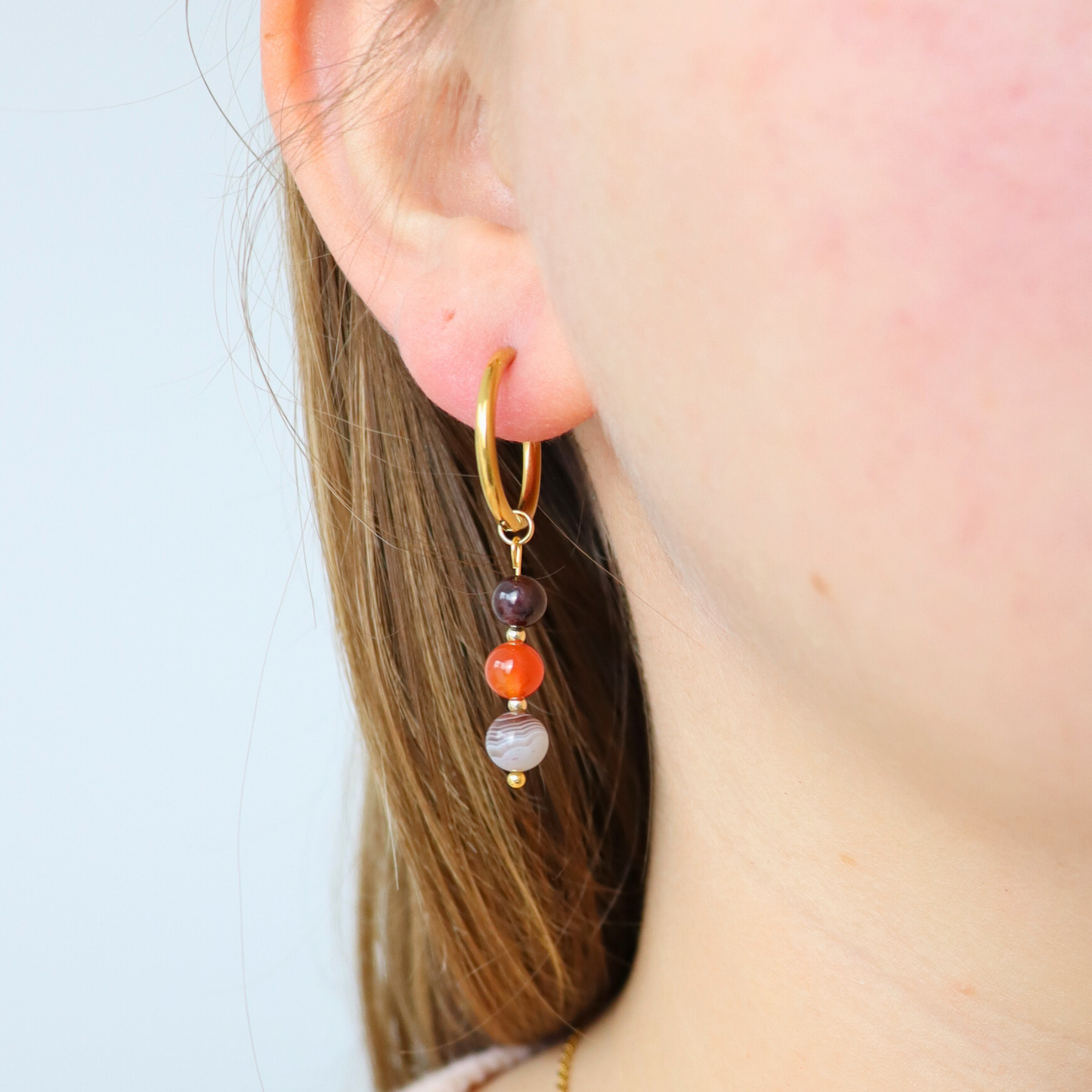 Oorbellen sterrenbeeld ram goud