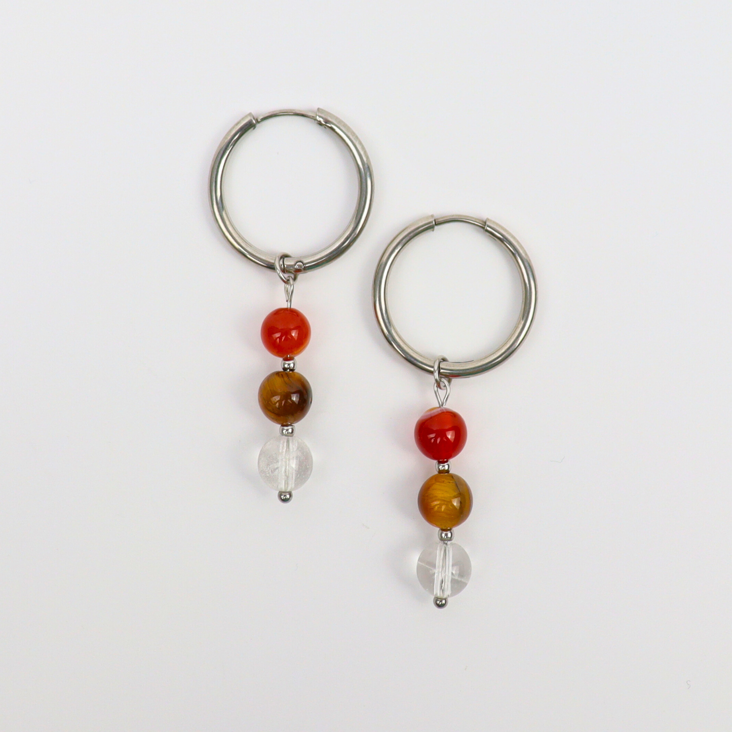 Ohrringe mit dem Sternzeichen Löwe, silberfarben