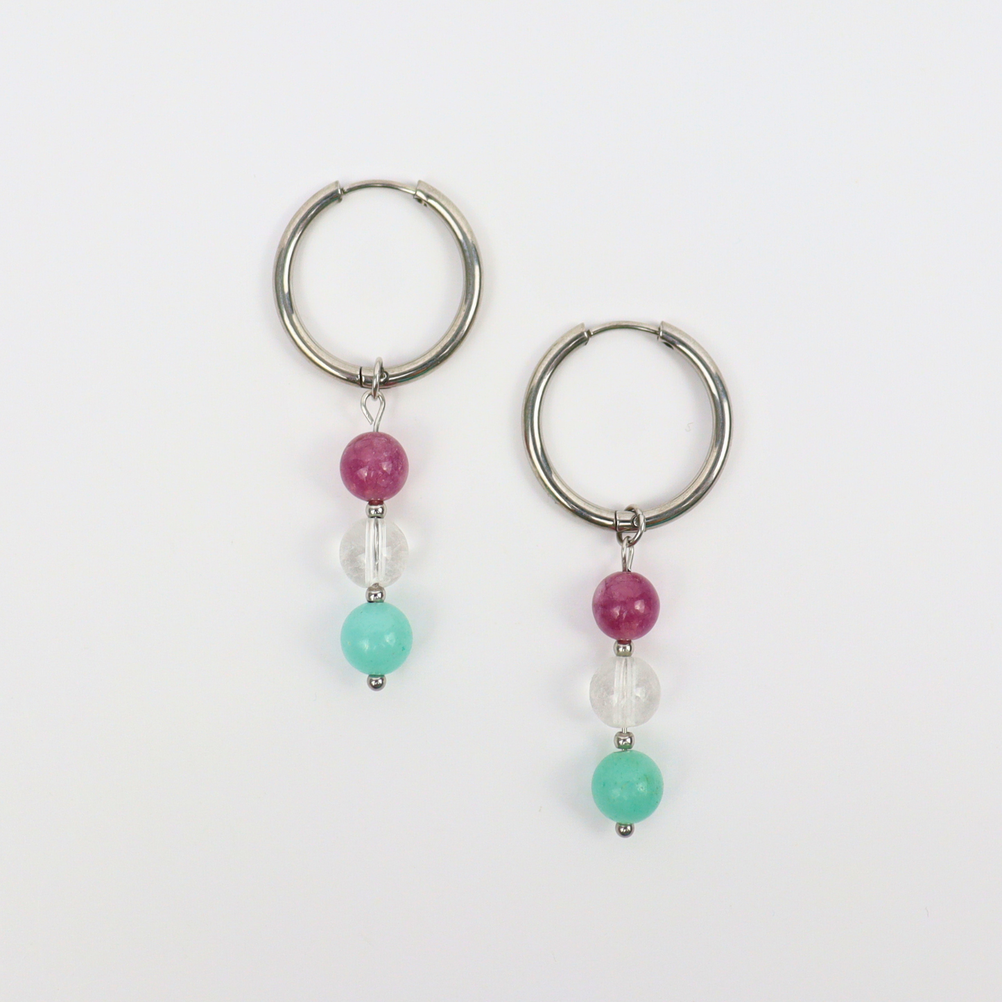 Ohrringe mit dem Sternzeichen Jungfrau, silberfarben