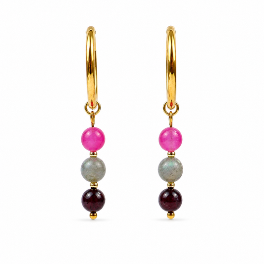 Scorpio zodiac sign earrings gold