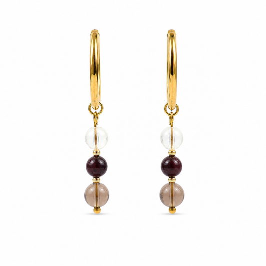 Capricorn Zodiac Sign Earrings Gold