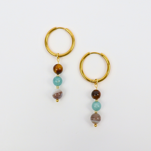 Oorbellen sterrenbeeld tweelingen goud