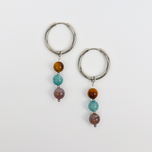 Oorbellen sterrenbeeld tweelingen zilver