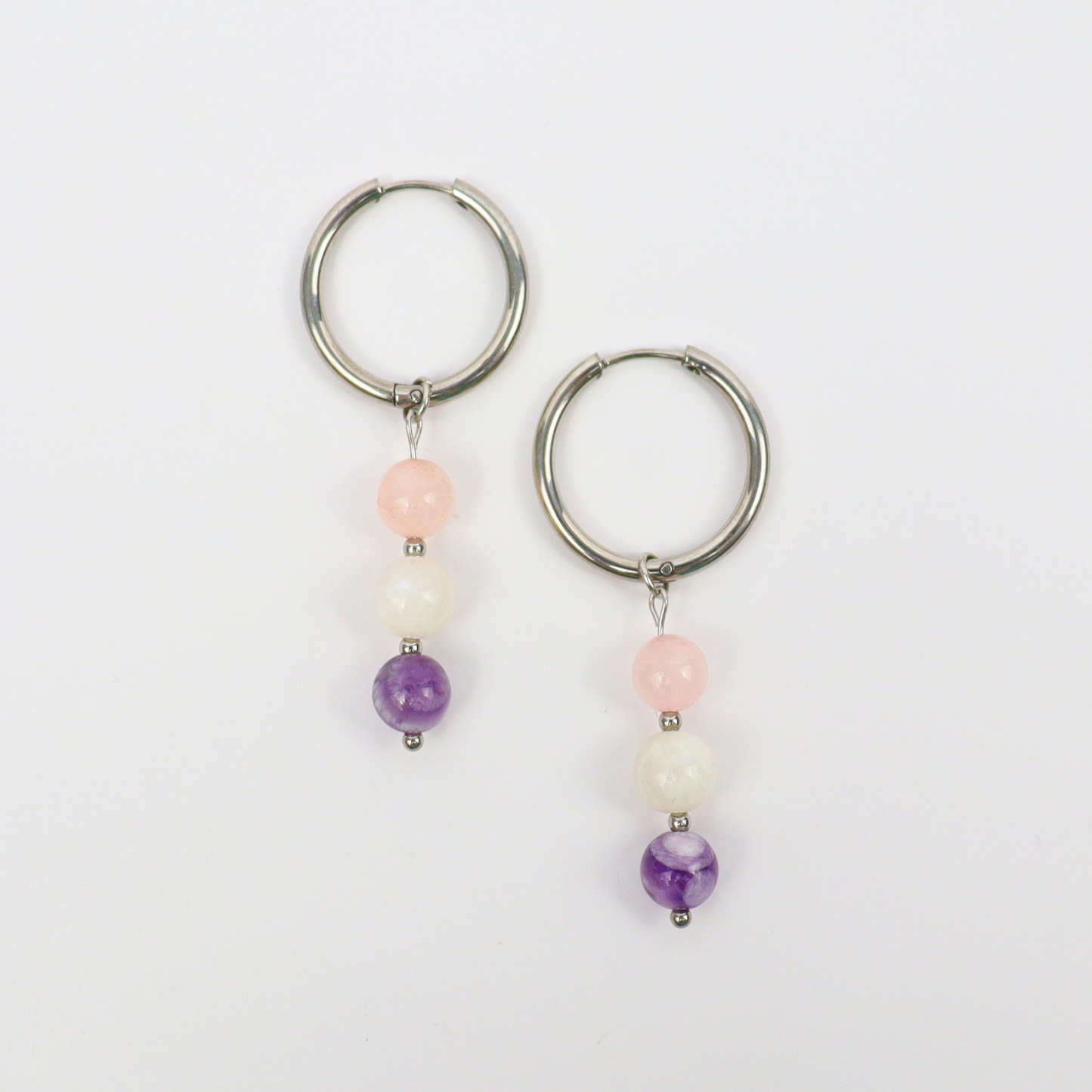 Ohrringe mit dem Sternzeichen Fische, silberfarben