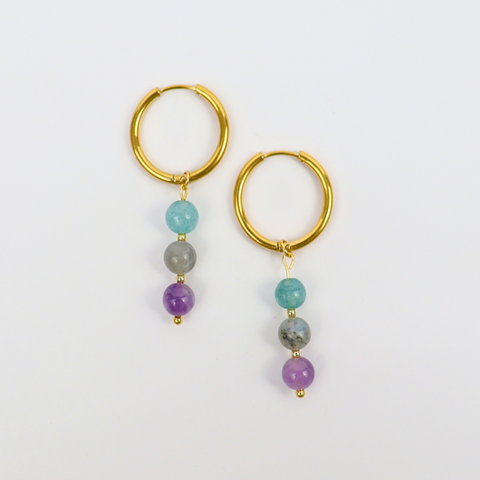 Oorbellen sterrenbeeld waterman goud