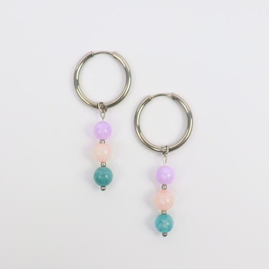 Oorbellen sterrenbeeld weegschaal zilver