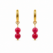 Gold tourmaline earrings