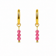 Gold tourmaline earrings
