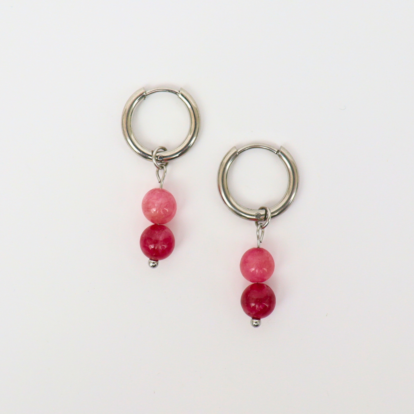 Silver tourmaline earrings