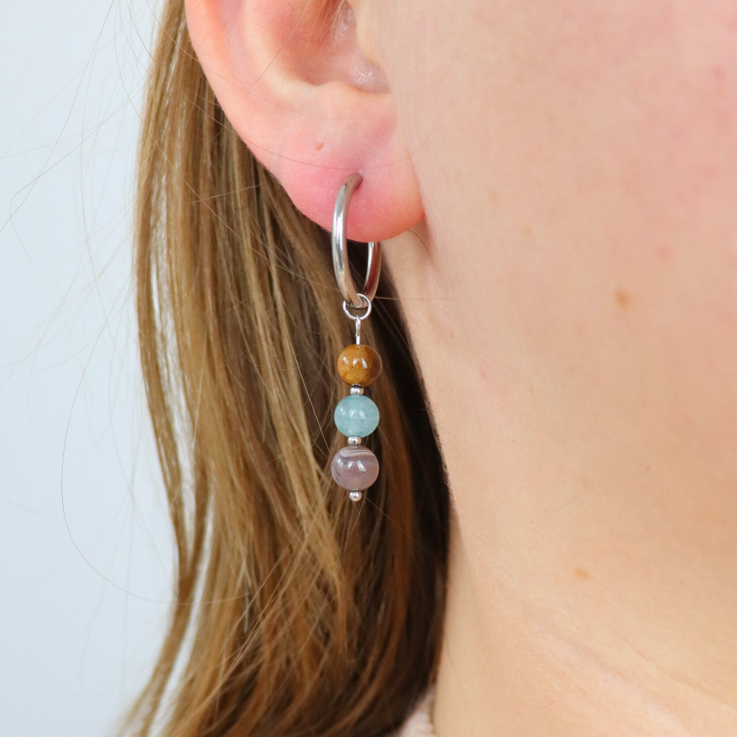 Oorbellen sterrenbeeld tweelingen zilver