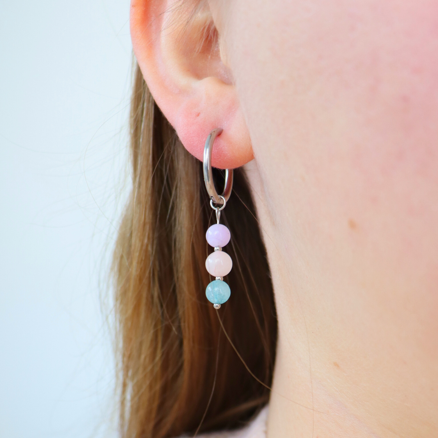 Libra zodiac sign earrings silver