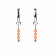 Earrings sunstone silver