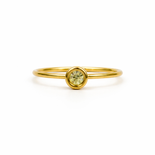 Birthstone ring november gold