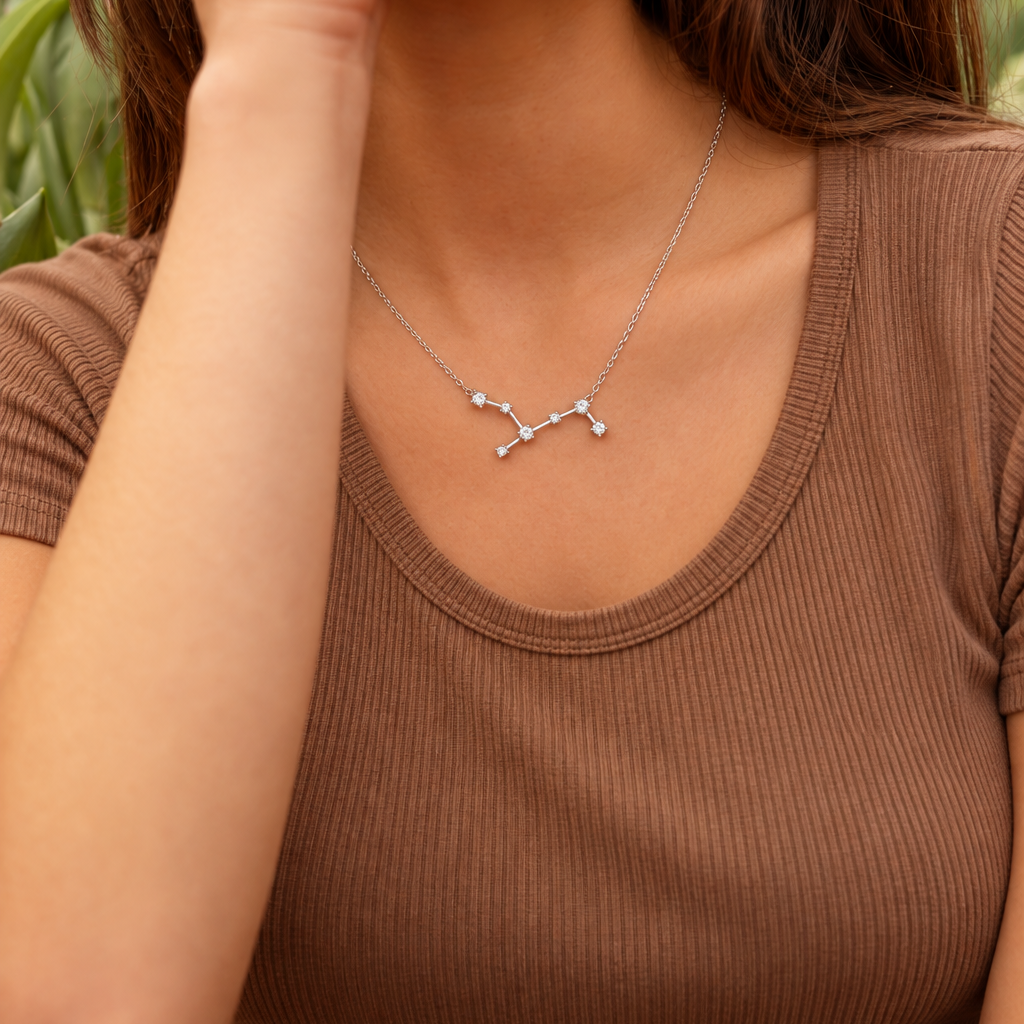 Sterrenbeeld-ketting-zirkonia-zilver