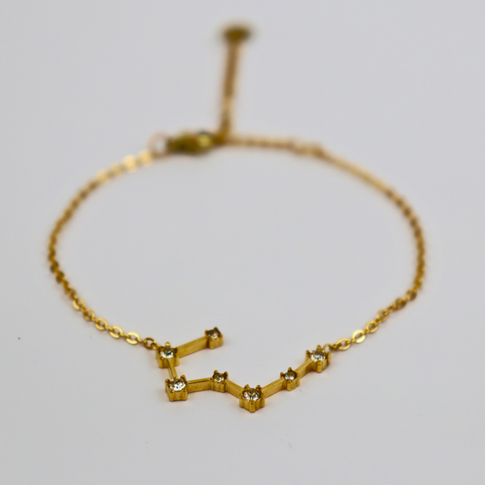 Sternzeichen-Armband Krebs Gold