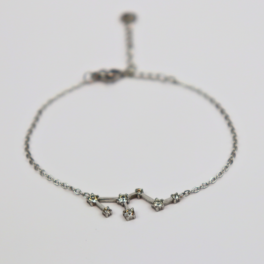 Sternzeichen-Armband Löwe Silber