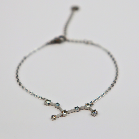 Sterrenbeeld armband maagd zilver