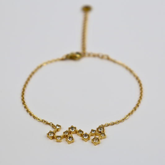 Sterrenbeeld armband schorpioen goud