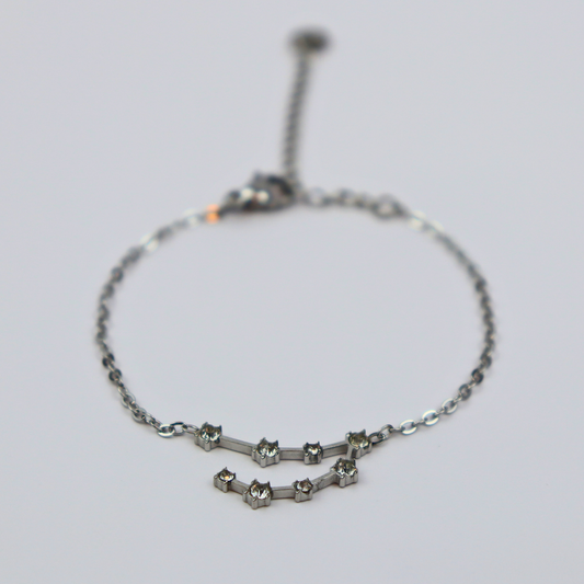 Sterrenbeeld armband steenbok zilver