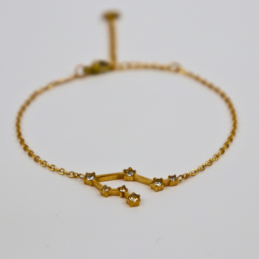 Sternzeichen-Armband Zwillinge Gold