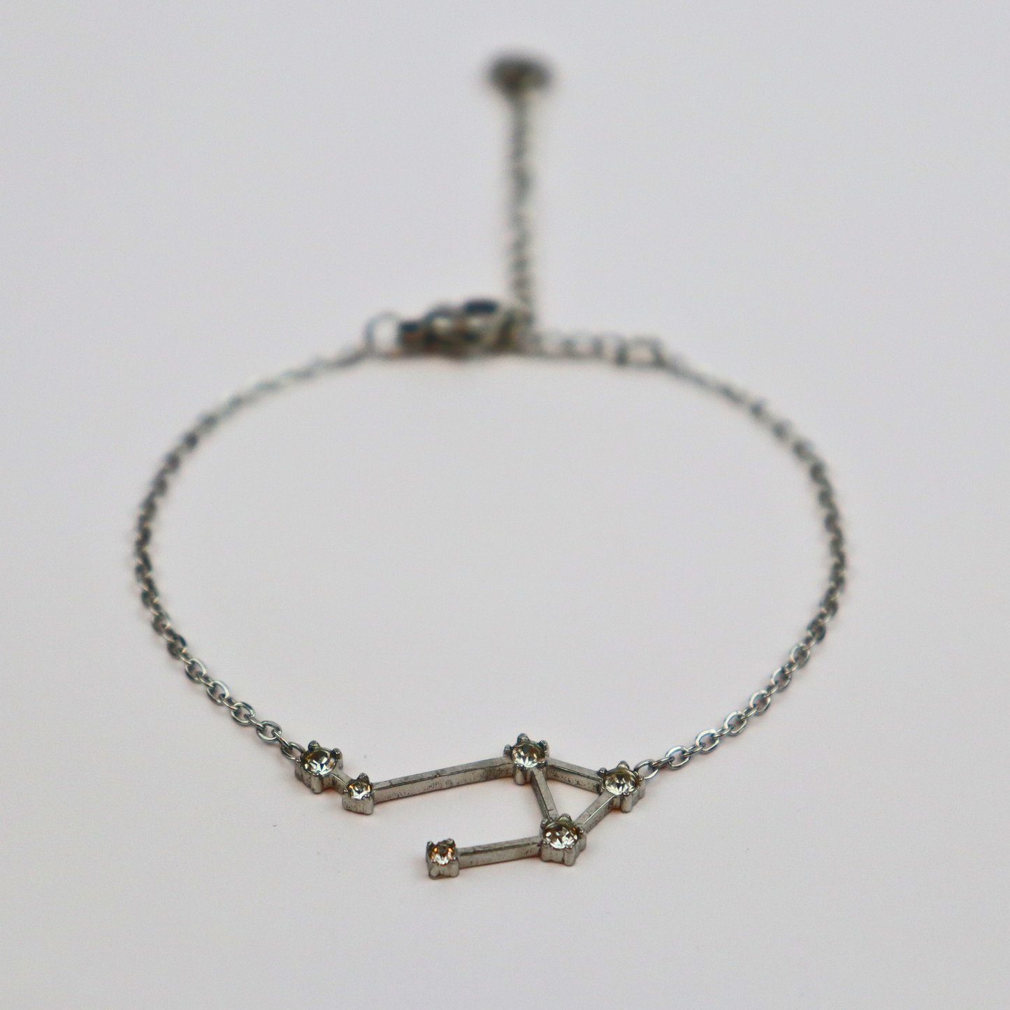 Sterrenbeeld armband weegschaal zilver