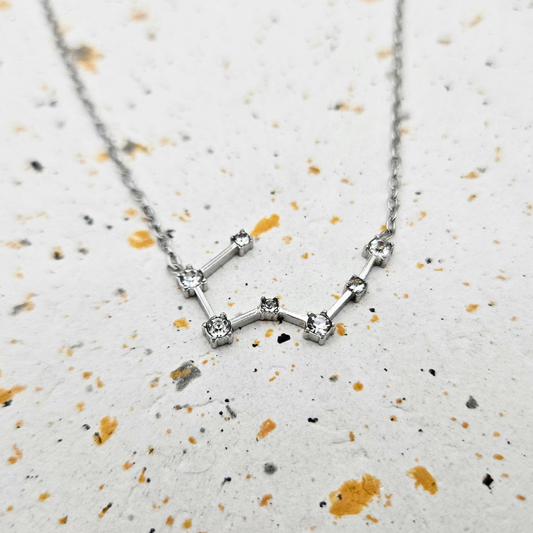 Ketting gemaakt van stainless steel met sterrenbeeld kreeft