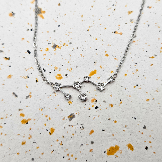 Ketting gemaakt van stainless steel met sterrenbeeld leeuw
