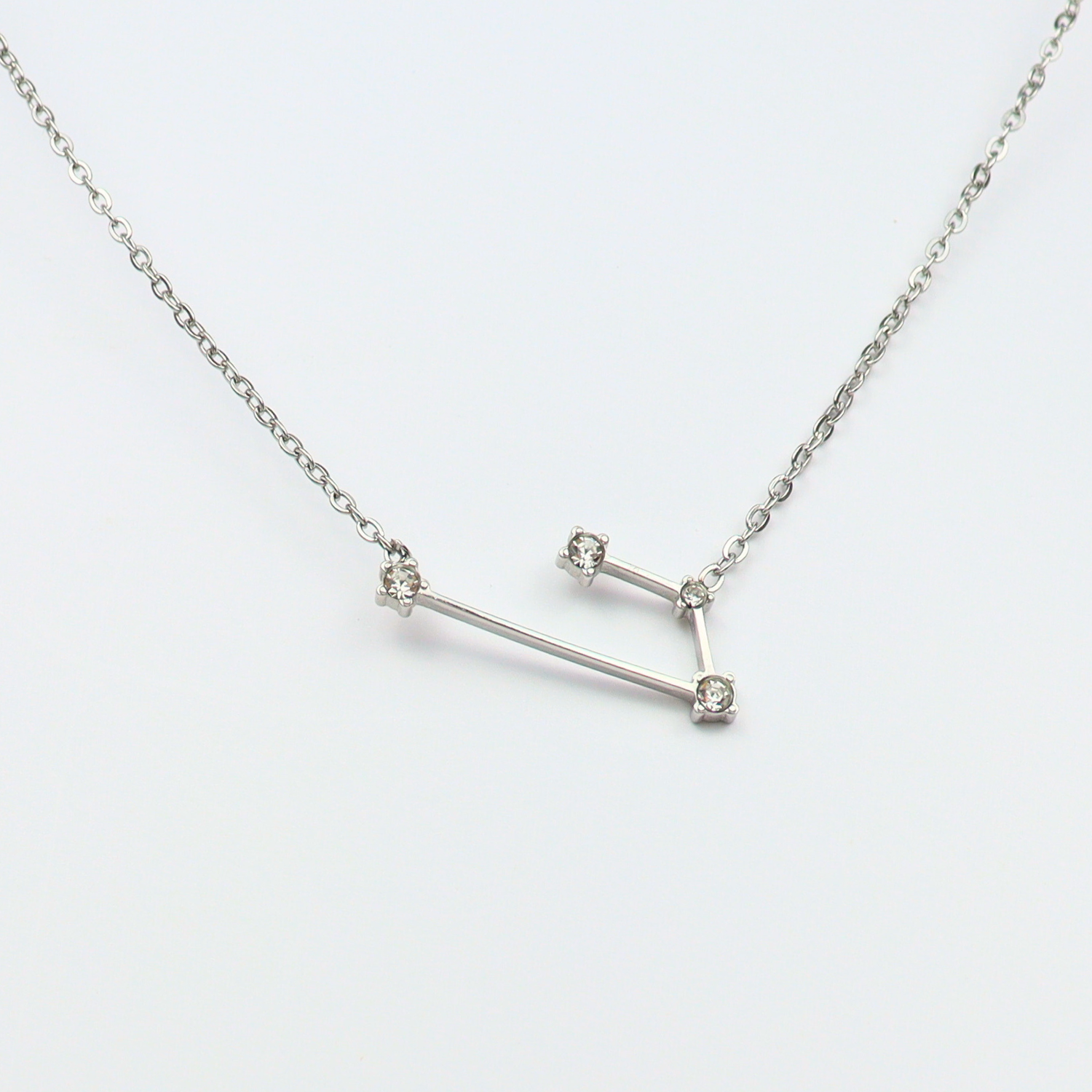 Ketting gemaakt van stainless steel met sterrenbeeld ram