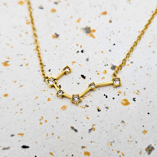 Ketting van goldplated stainless steel met sterrenbeeld stier